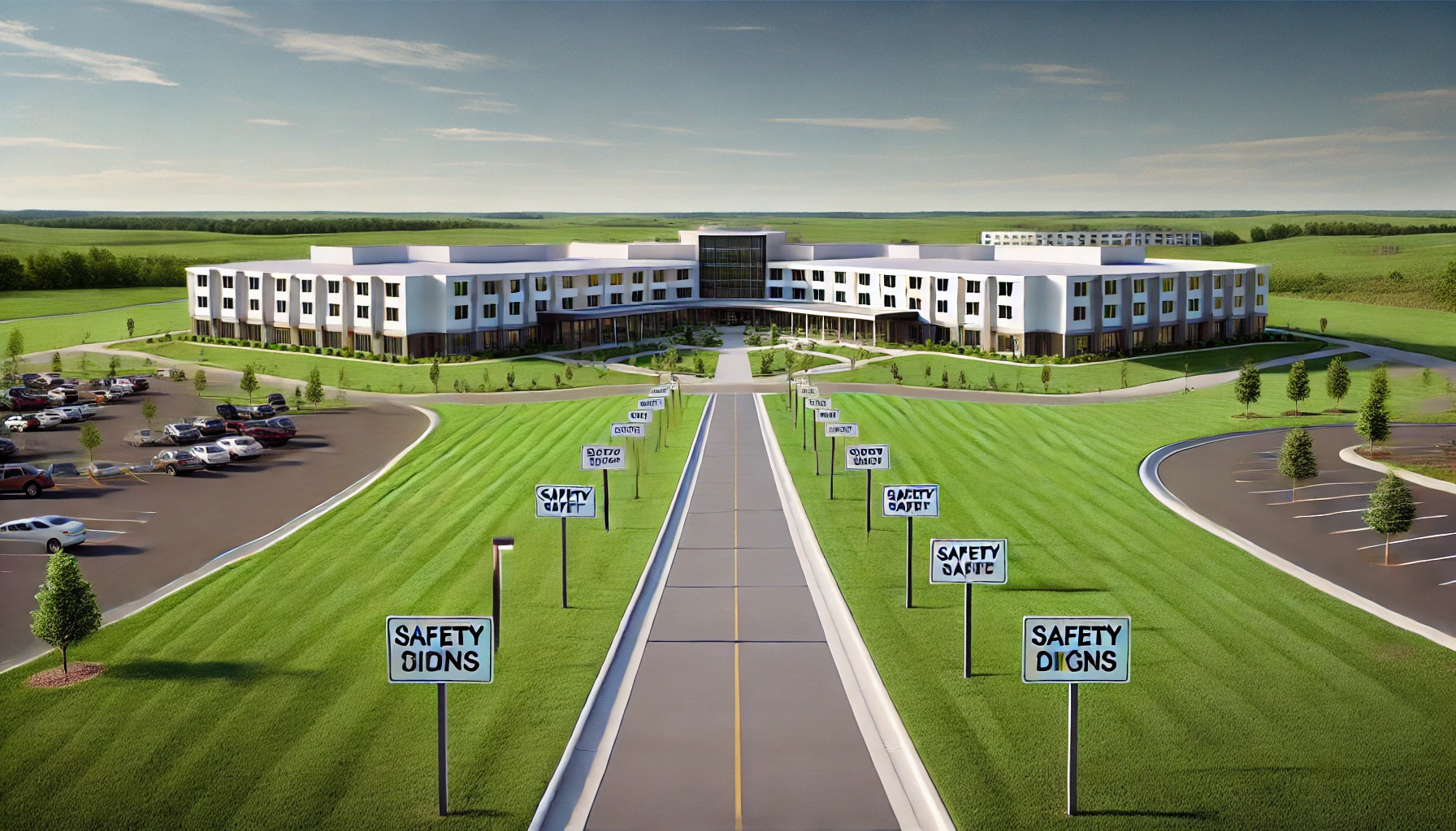 AI-generated rendering of Iowa resort